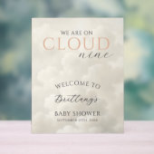 Cloud Nine Clouds Baby Shower Welcome (Neutre)