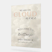 Cloud Nine Clouds Baby Shower Welcome (Angle)