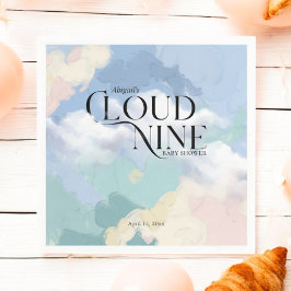 Cloud Nine Elegant Pastel Baby shower Servet