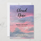 Cloud Nine Girl Baby Shower Invitations (Devant)