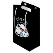 Cloud Nine Grappig Weer Pun Dark BG Klein Cadeauzakje (Voorkant Gekanteld)