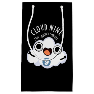 Cloud Nine Grappig Weer Pun Dark BG Klein Cadeauzakje