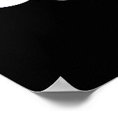 Cloud Nine Grappig Weer Pun Dark BG Poster (Hoek)