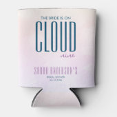 Cloud Nine Minimal Chic Paars Blauw Bruidsdiner Blikjeskoeler (Voorkant)