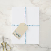 Cloud nine minimale moderne bruidsshower cadeaulabel (Met Touw)