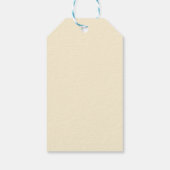 Cloud nine minimale moderne bruidsshowers cadeaulabel (Achterkant)