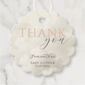 Cloud Nine Modern Baby Shower Thank You Bedankjes Labels (Voorkant)
