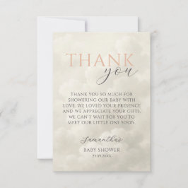 Cloud Nine Modern Baby Shower Thank You Bedankkaart