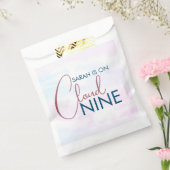 Cloud Nine Pastel Roze Bruiloftsfeest Bedankzakje (Gezegeld)