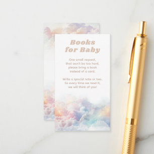 Cloud Nine Rainbow Cloud Baby shower Boeken Informatiekaartje
