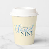 Cloud nine-script bruidsdouche in het blauw papieren bekers (Voorkant)