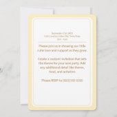 Cloud Nine Sky - Uitnodiging voor aangepast Baby s (Achterkant)