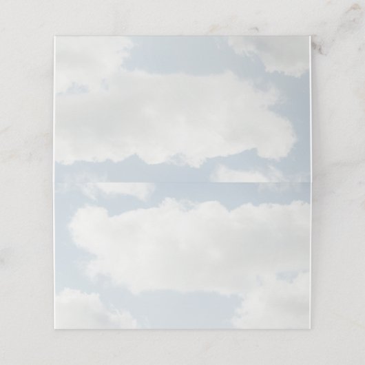 Cloud Nine Thema Zij Is Op Cloud 9 Feest (Buitenkant ongevouwen)