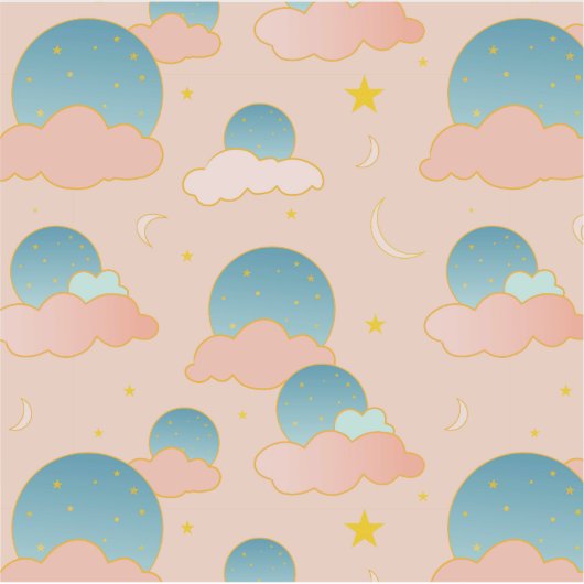 Cloud Nine Vibes Sticker (Voorkant)