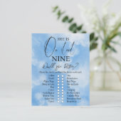 Cloud Nine Waterverf Sky Blue Vrijgezellenfeest Ga (Staand voorkant)