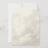 Cloud Nine White Clouds Arch Baby shower Kaart (Achterkant)