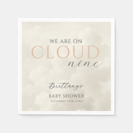 Cloud Nine White Clouds Baby shower Servet