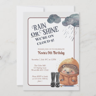 Cloud Nine Woodland Hedgehog Verjaardag Kaart