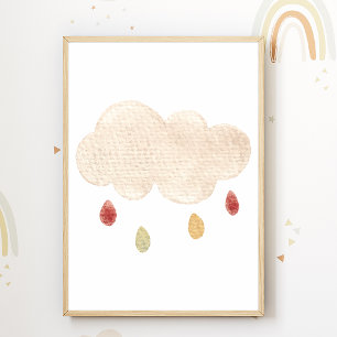 Cloud Nursery Poster Boho Kinderkamer Decoratie