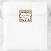 Cloud on a String Doopsgezinde gunst Vierkante Sticker (Tas)