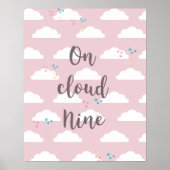 Cloud on Cloud Nine Typography Poster (Voorkant)