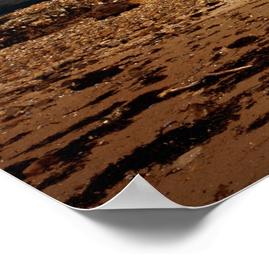 Cloud passeert Blabheinn Isle of Skye Scotland Poster (Hoek)