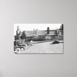 Cloud Pet Inn op Mt. Hood, oregon foto Canvas Afdruk