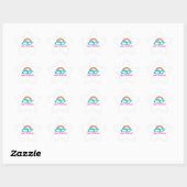 Cloud Rainbow Speech Patholoog Ster Sticker (Vel)