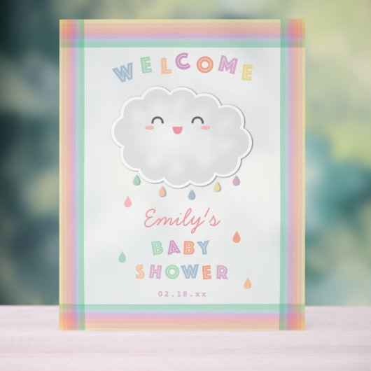 Cloud Raindrops Baby shower neutre pour les femmes (Neutre)