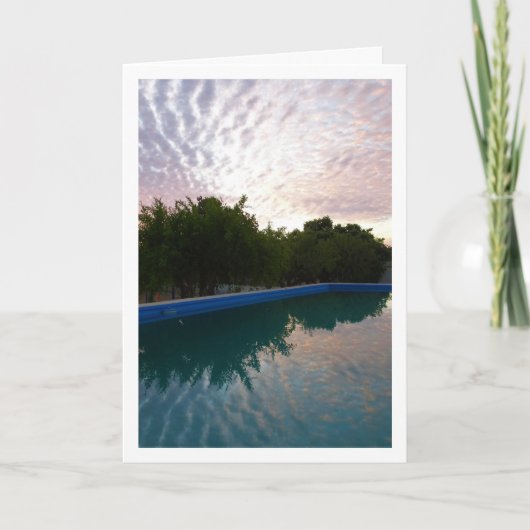 Cloud Reflectie in Pool Kaart (Voorkant)