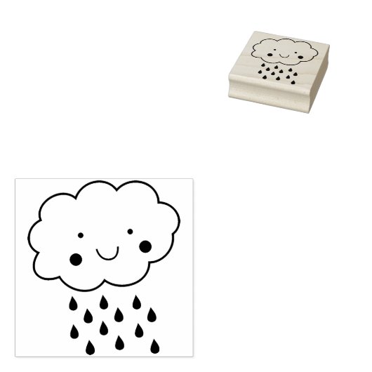 Cloud Rubberstempel (Gestempeld)