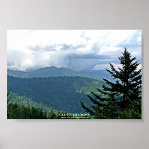 Cloud Shadows Clingmans Dome, Great Smokies, VS Poster