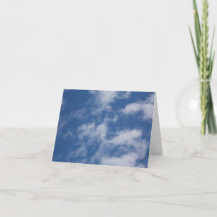 Cloud Shapes Foto Notitiekaartje