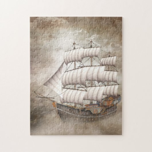 Cloud Ship Puzzel Legpuzzel (Verticaal)