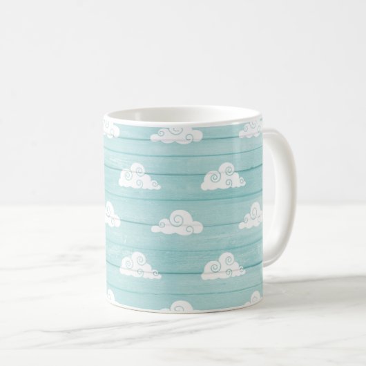 Cloud Sky blauwe Mok (Voorkant rechts)