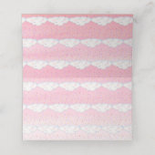 Cloud snoep waterverf kunst roze gast plaats kaart (Binnenkant ongevouwen)