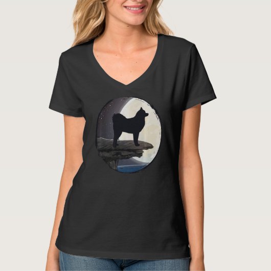 Cloud Spitz German Spitz Retro 7 T-shirt (Voorkant)