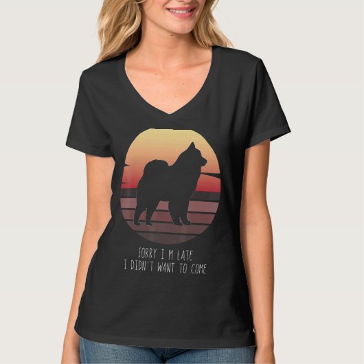 Cloud Spitz German Spitz Retro T-shirt (Voorkant)
