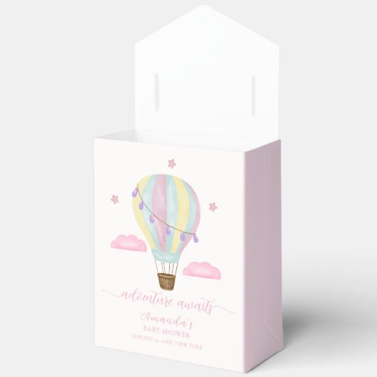 Cloud Star Regenboog Hete Luchtballon Baby shower Bedankdoosjes (Open)