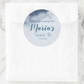 Cloud Stars Sky Party Favor Ronde Sticker (Tas)