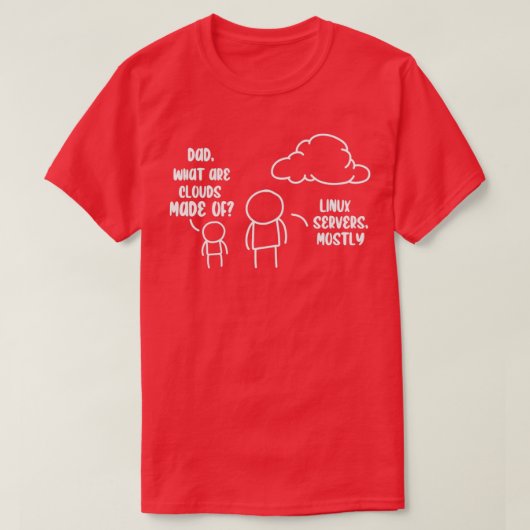 Cloud Storage Data Server Information Technology C T-shirt (Design voorkant)