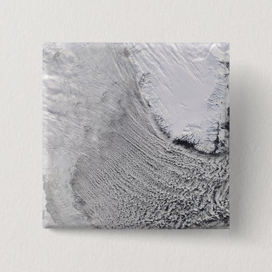 Cloud Streets in het Zee Labrador Vierkante Button 5,1 Cm (Voorkant)