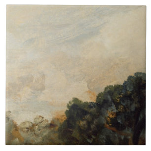 Cloud Study with Trees, 1821 (olie op papier) Tegeltje