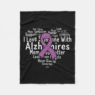 Cloud Support Alzheimer Heimers Bewustzijn Fleece Deken