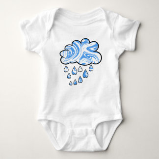 Cloud swirl-patroon romper