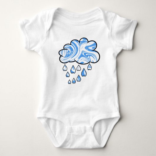 Cloud swirl-patroon romper (Voorkant)