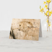 Cloud the Defender, 5" x 7" Carte de voeux pliée (Fleur jaune)