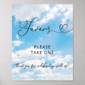 Cloud Thema Cloud Nine Modern Favors Vrijgezellenf Poster (Voorkant)