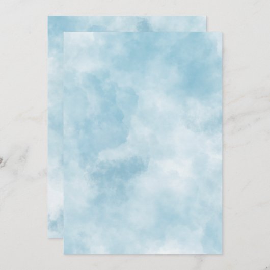 Cloud thema DANK U KAARTEN - Head in the CLOUDS (Voorkant / Achterkant)