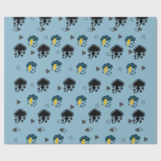 "Cloud-thema inpakpapier: cadeauverpakking met Cadeaupapier (Vlak)